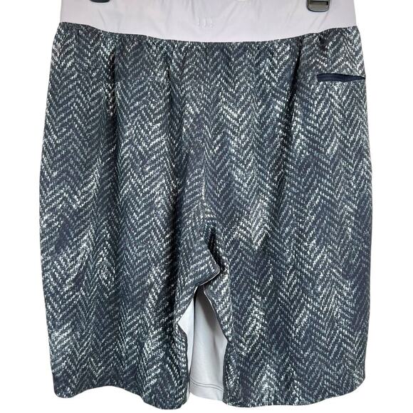 Lululemon 11" T.H.E. Short Style: M7AAUS in Black & White Men's Medium - Picture 4 of 16